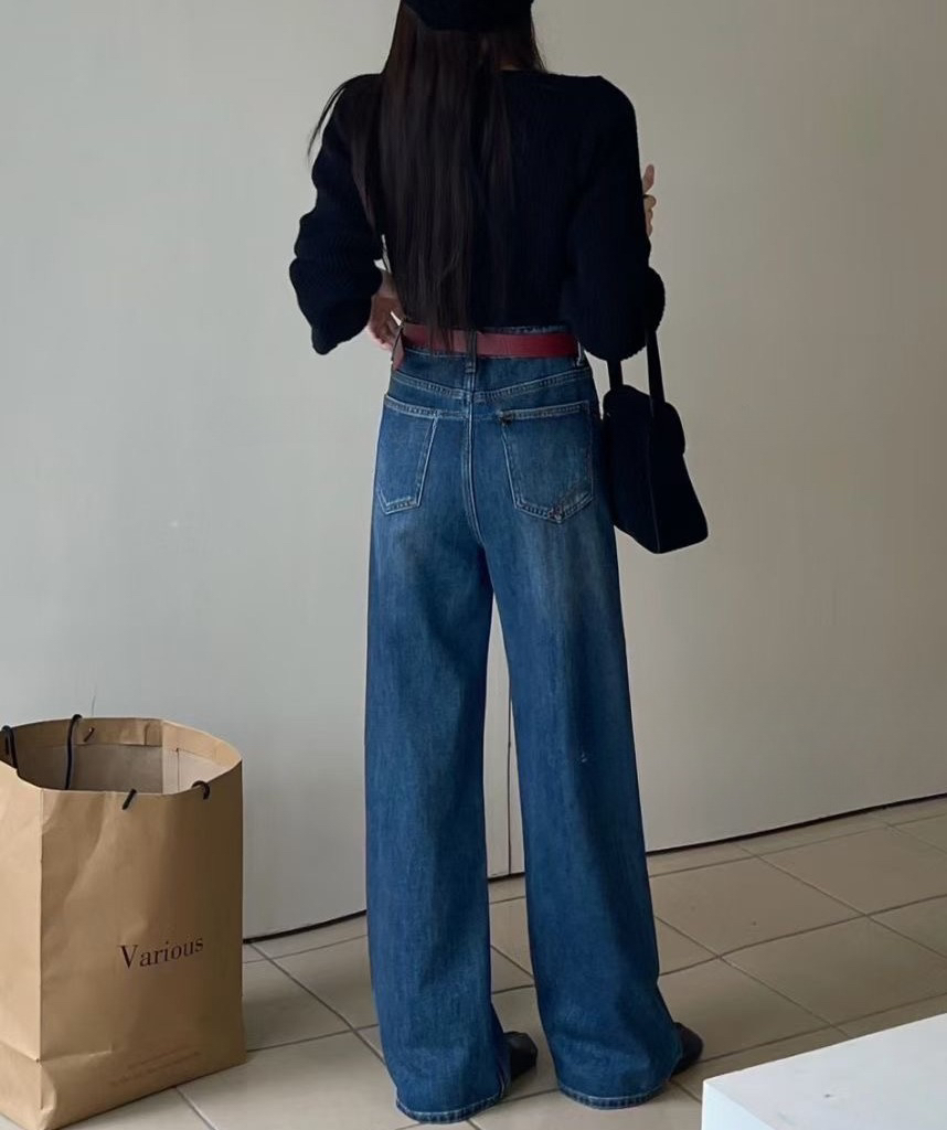 OLA東大門㊣實拍女士新品熱賣推薦人氣休閑真品牛仔褲不含腰帶mellor/OLA牛仔褲
