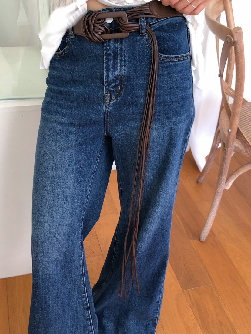 MILLIMETER東大門㊣實拍女士新品人氣推薦時尚牛仔褲含腰帶MILLIMETER牛仔褲