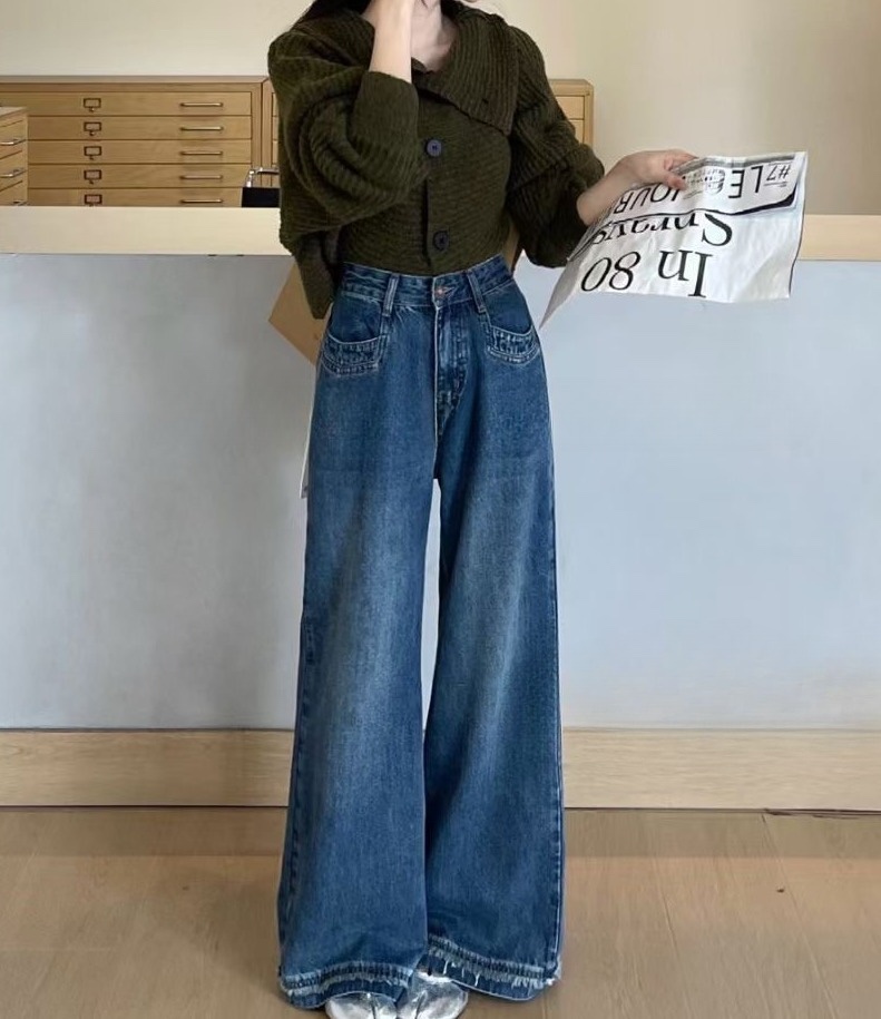 OLA東大門㊣實拍女士新品推薦真品人氣25秋冬熱賣職業牛仔褲mellor/OLA牛仔褲