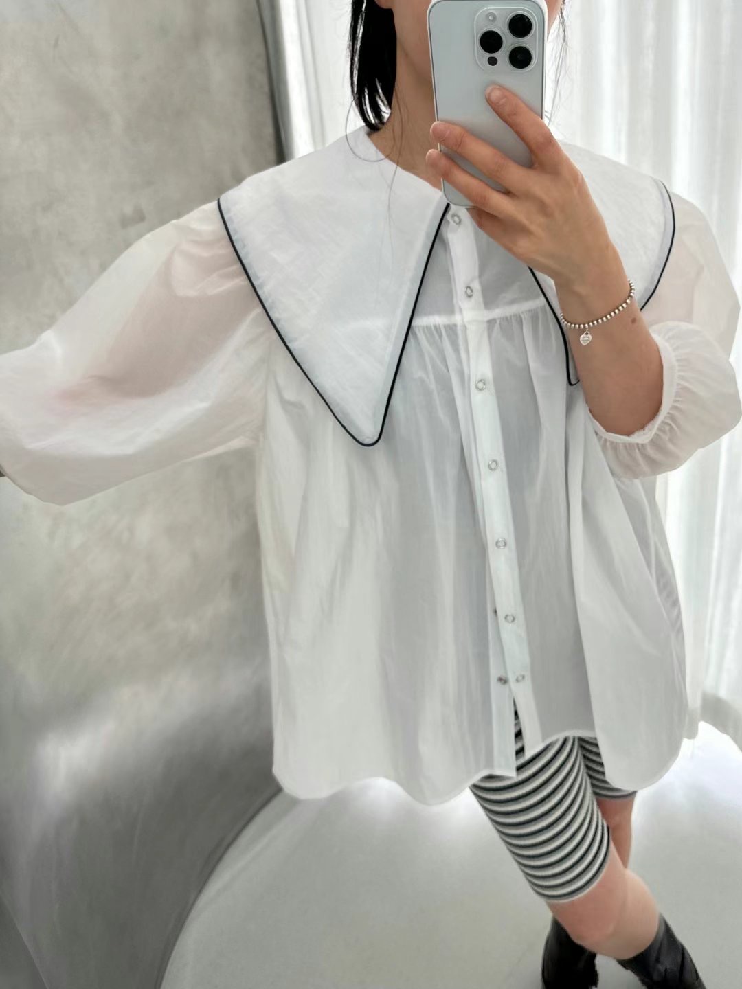 DRESS U韓國直郵㊣女裝新款時尚休閑職業人氣推薦襯衫蕾絲衫DRESS U襯衫/蕾絲衫