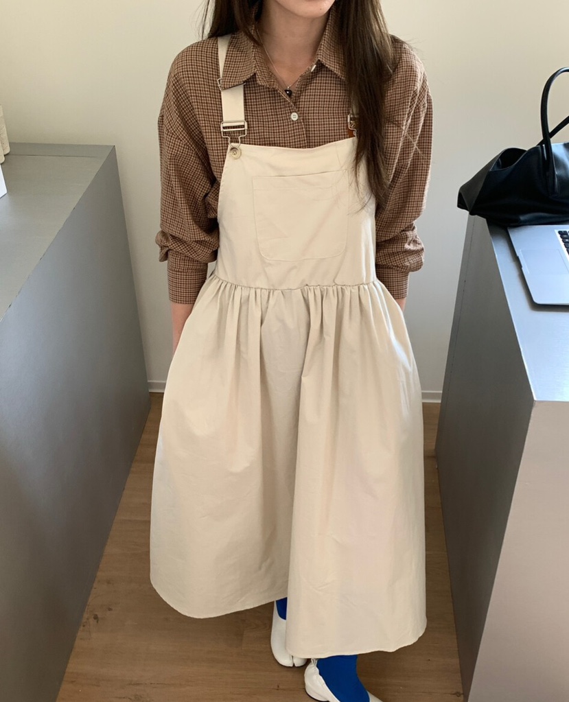 OLA韓國代購㊣女裝新品熱賣25秋冬職業推薦真品休閑人氣連衣裙mellor/OLA連衣裙