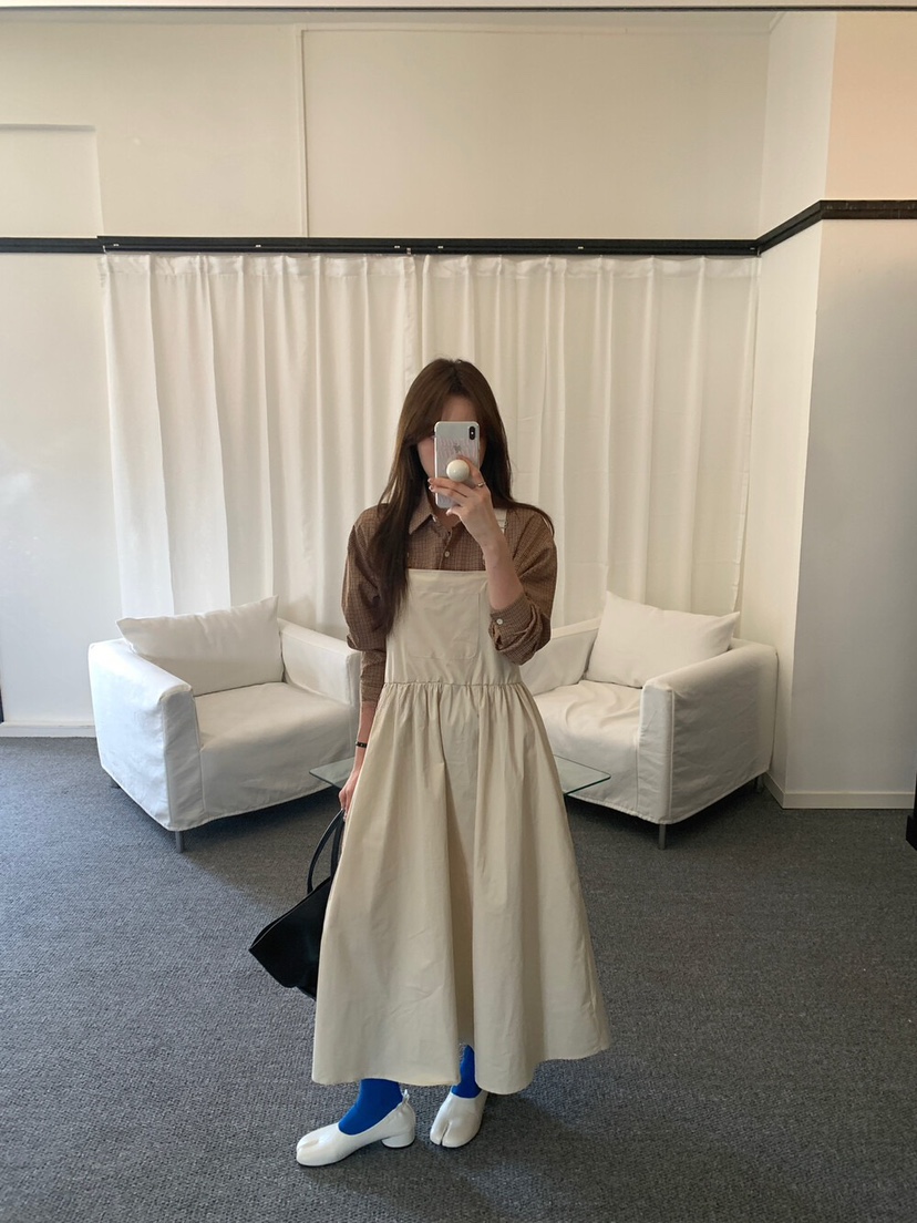OLA韓國代購㊣女裝新品熱賣25秋冬職業推薦真品休閑人氣連衣裙mellor/OLA連衣裙