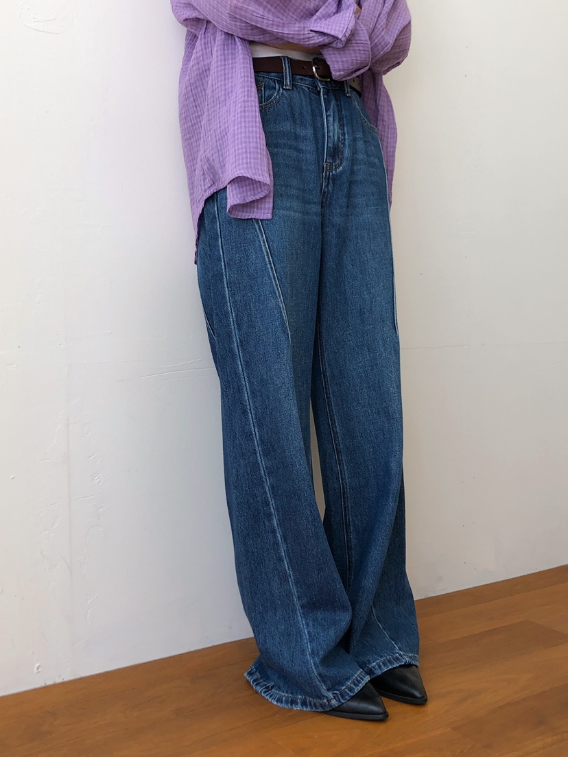 MILLIMETER東大門㊣直郵女裝新品人氣時尚推薦25秋冬牛仔褲MILLIMETER牛仔褲