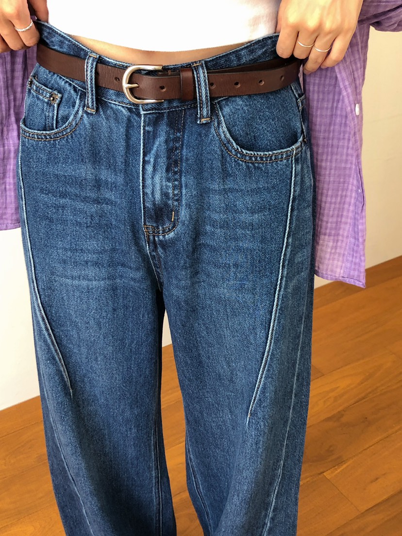 MILLIMETER東大門㊣直郵女裝新品人氣時尚推薦25秋冬牛仔褲MILLIMETER牛仔褲