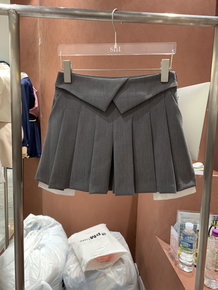 SLIT東大門㊣實拍女裝新品真品25秋冬休閑人氣推薦時尚裙褲SLIT裙褲圖色1