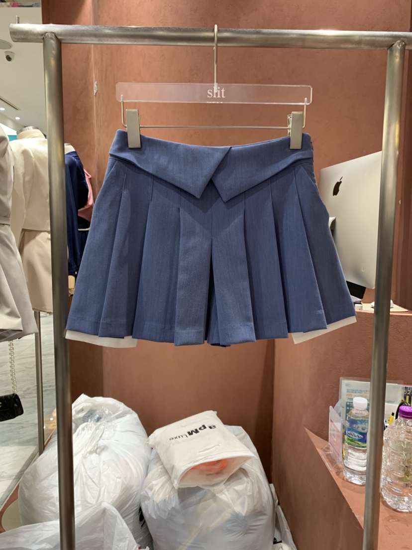 SLIT東大門㊣實拍女裝新品真品25秋冬休閑人氣推薦時尚裙褲SLIT裙褲圖色2