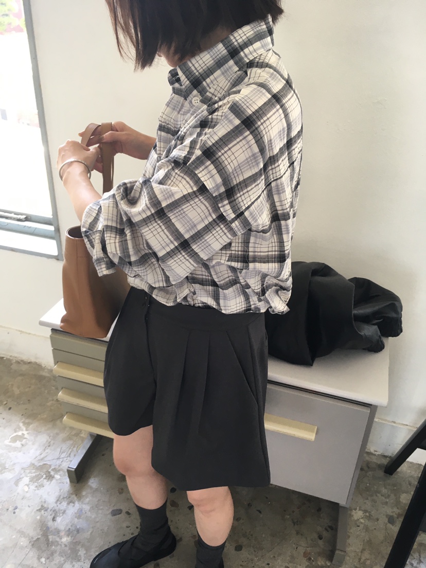 CEDARWOOD東大門㊣代購女裝新款休閑真品熱賣襯衫蕾絲衫格紋CEDARWOOD襯衫/蕾絲衫