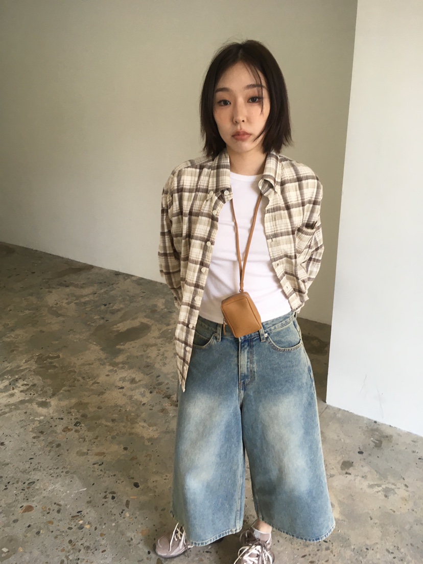 CEDARWOOD東大門㊣代購女裝新款休閑真品熱賣襯衫蕾絲衫格紋CEDARWOOD襯衫/蕾絲衫