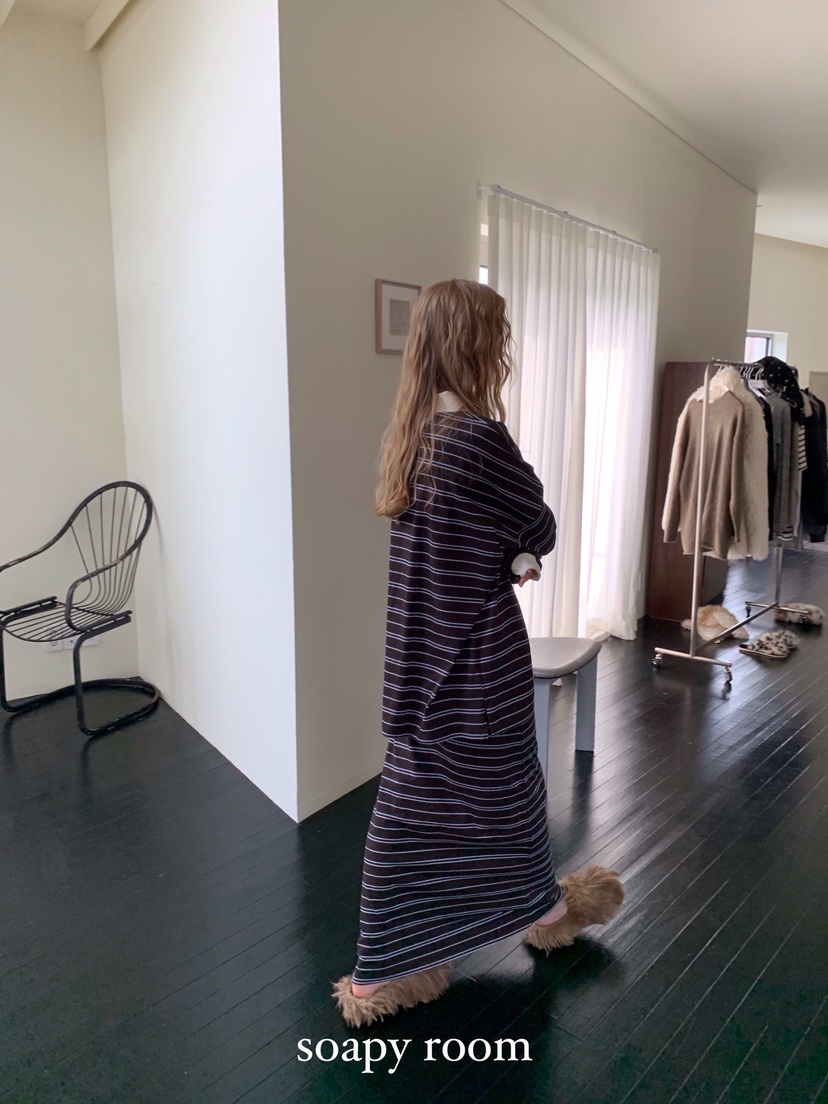 SOAPYROOM東大門㊣實拍女裝新款25秋冬熱賣真品時尚休閑長裙SOAPYROOM長裙