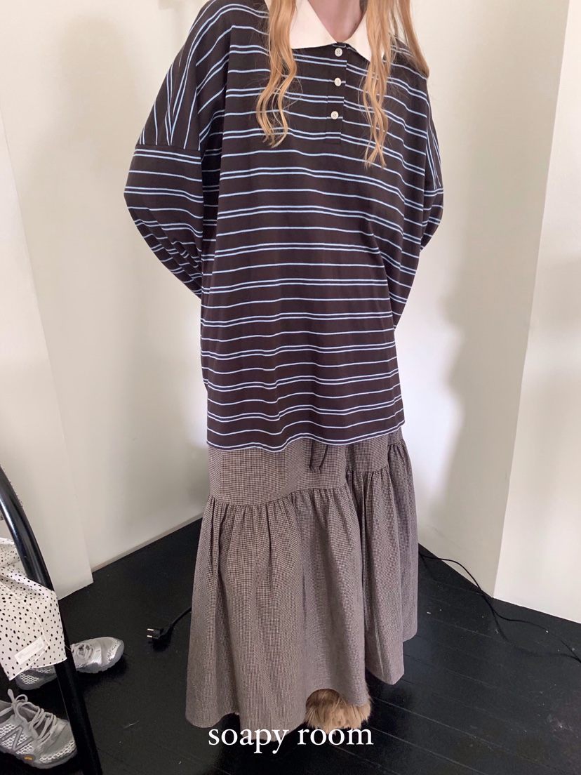 SOAPYROOM東大門㊣實拍女裝新款休閑時尚推薦職業人氣長裙長款SOAPYROOM長裙