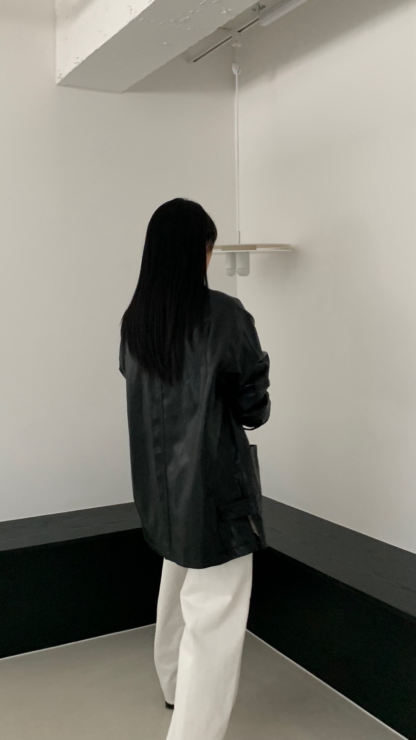 SORBET東大門㊣直郵女裝新款人氣熱賣25秋冬時尚真品職業皮衣SORBET/flat white皮衣