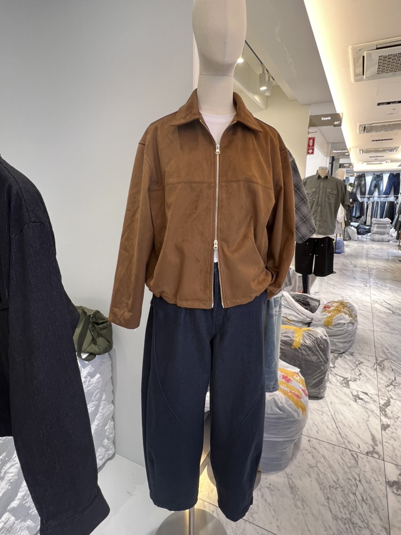 WOOGIE東大門㊣實拍女士新品推薦職業夾克男女同款絨面革短款FATAL-男裝夾克