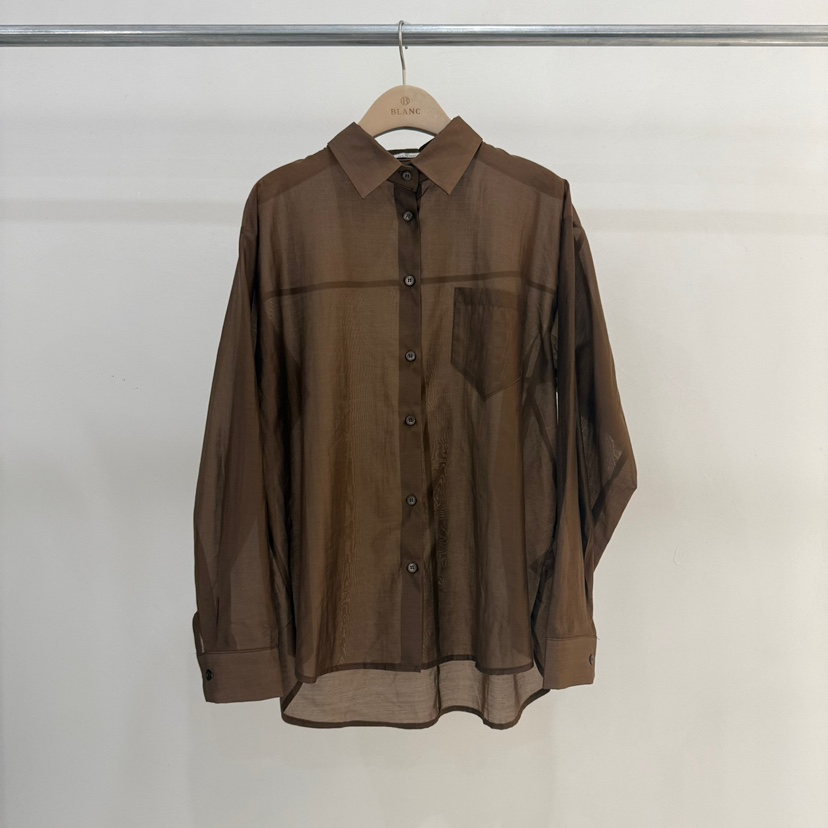 BLANC-A東大門㊣直郵女士新品25秋冬休閑真品襯衫蕾絲衫絲綢BLANC-A襯衫/蕾絲衫圖色3