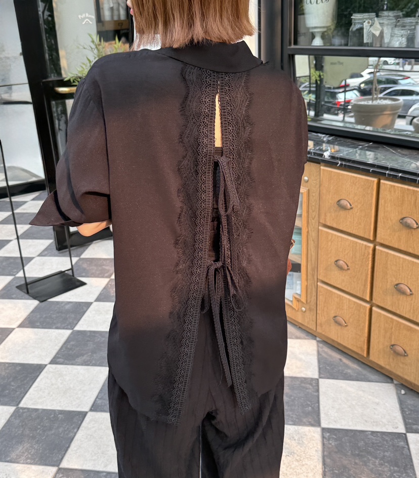 JUJU東大門㊣直郵女裝新款熱賣真品推薦25秋冬休閑襯衫蕾絲衫JUJU襯衫/蕾絲衫