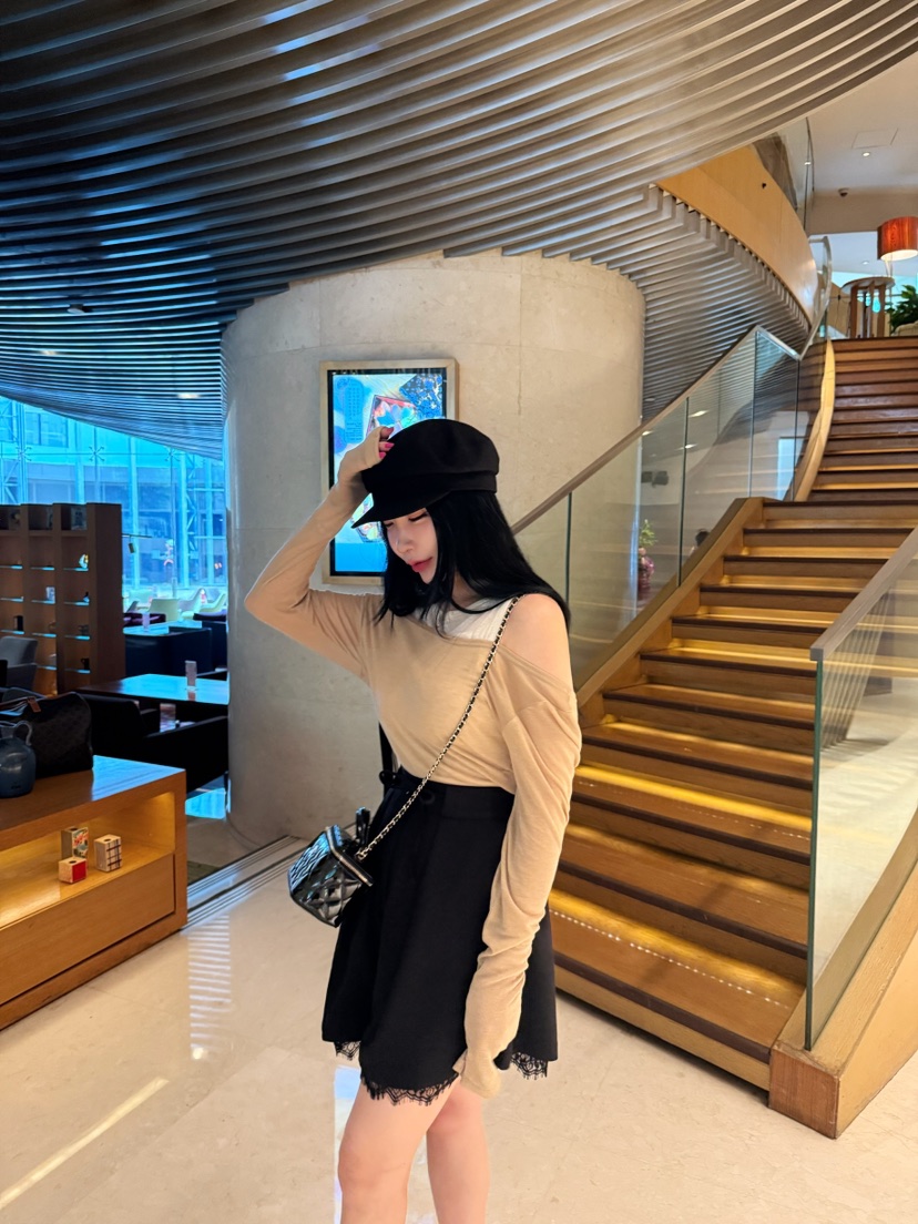 DAILY MOMENT東大門㊣直郵女裝新款休閑25秋冬時尚短褲蕾絲DAILY MOMENT短褲