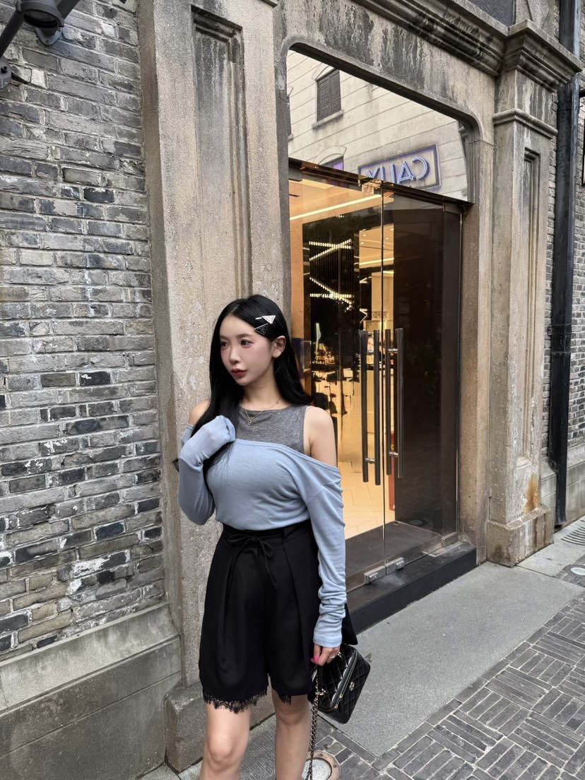 DAILY MOMENT東大門㊣直郵女裝新款休閑25秋冬時尚短褲蕾絲DAILY MOMENT短褲
