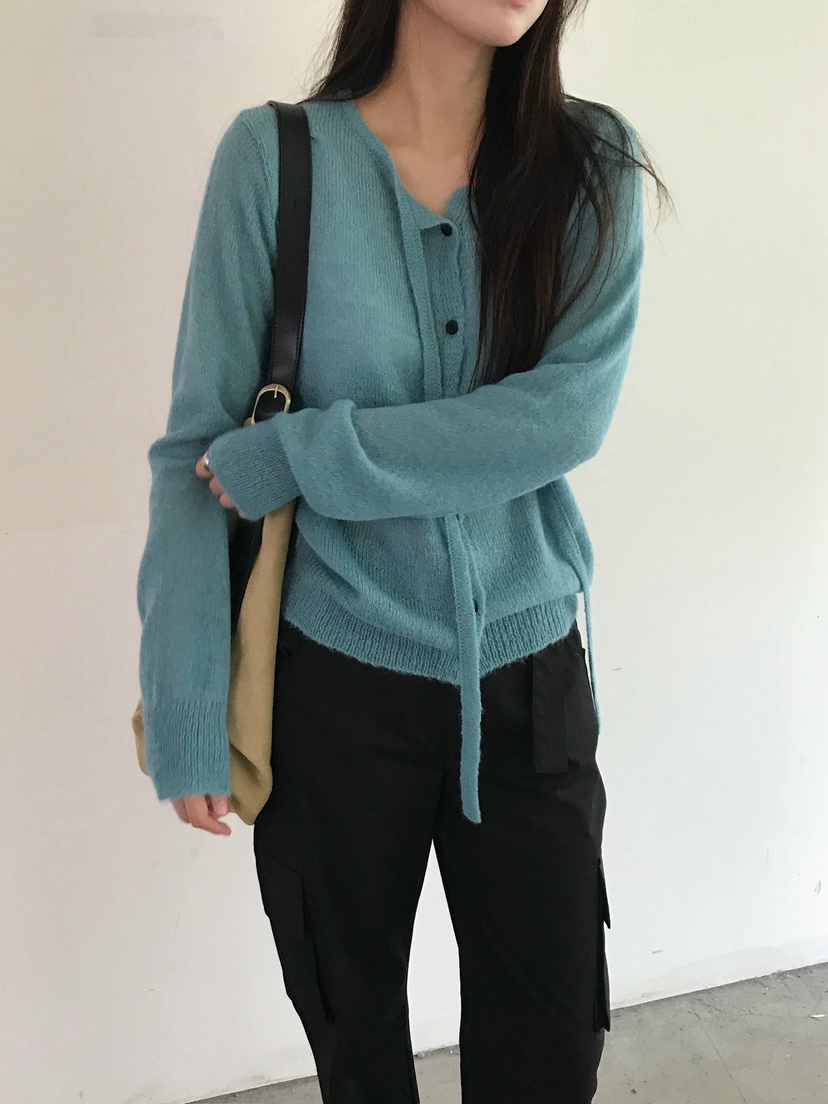 ESCHER東大門㊣直郵女裝新品熱賣真品針織衫不含腰帶馬海毛ESCHER針織衫