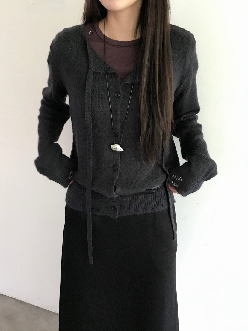 ESCHER東大門㊣直郵女裝新品熱賣真品針織衫不含腰帶馬海毛ESCHER針織衫
