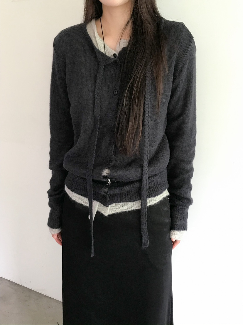 ESCHER東大門㊣直郵女裝新品熱賣真品針織衫不含腰帶馬海毛ESCHER針織衫圖色3