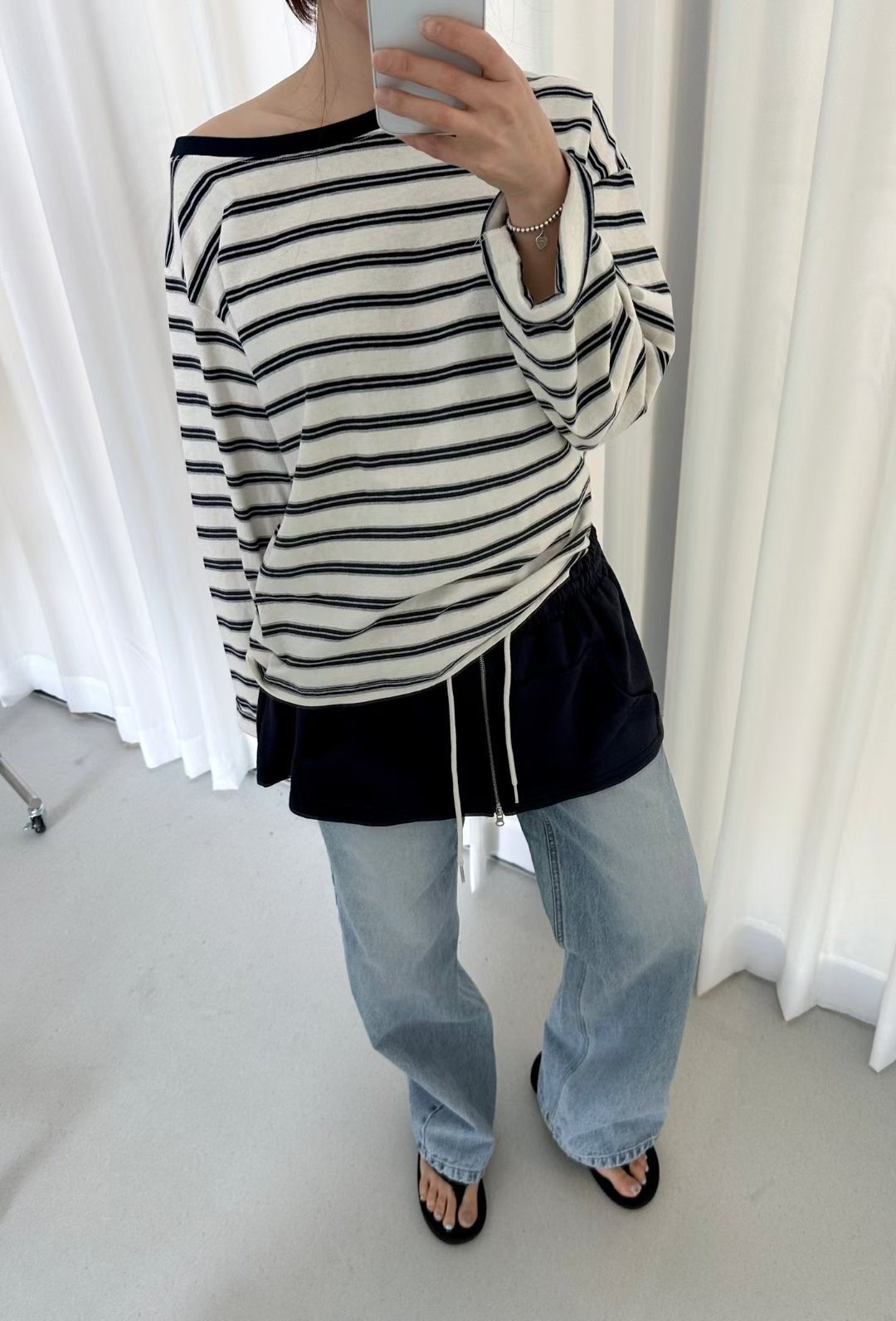 DRESS U韓國代購㊣女士新品休閑時尚人氣25秋冬推薦長袖T恤DRESS U長袖T恤圖色1