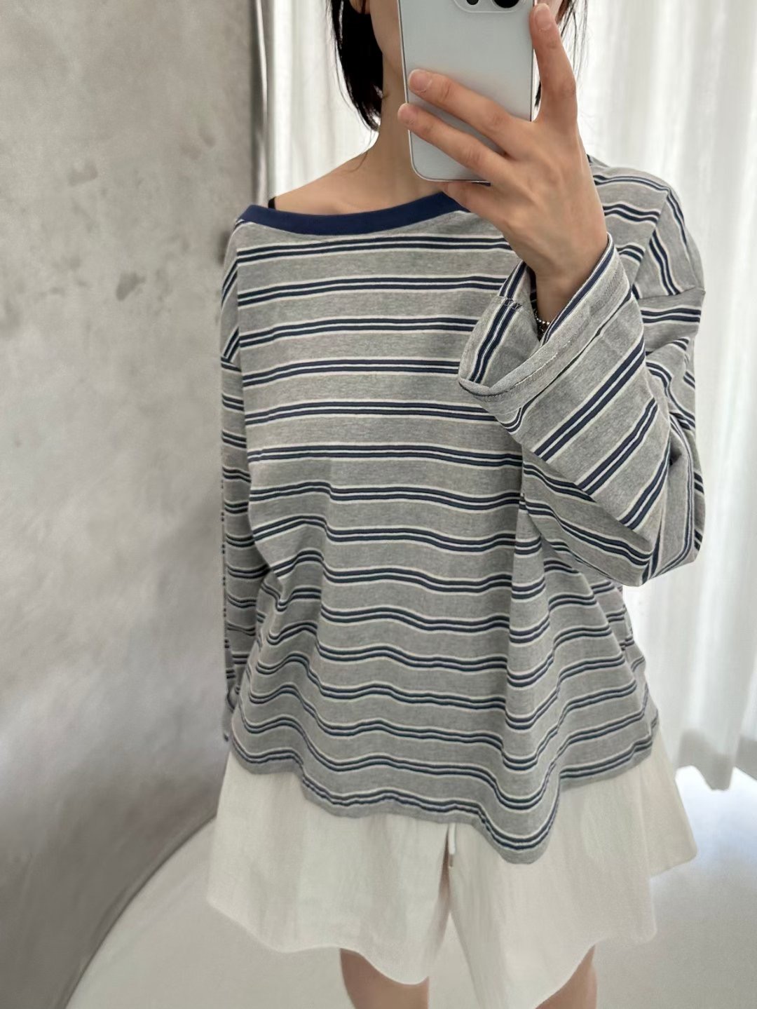 DRESS U韓國代購㊣女士新品休閑時尚人氣25秋冬推薦長袖T恤DRESS U長袖T恤圖色2