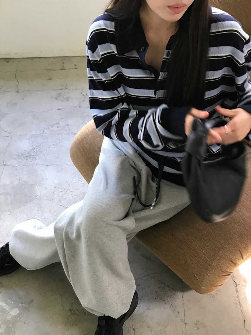 ESCHER韓國代購㊣女士新款時尚25秋冬休閑職業針織衫不含腰帶ESCHER針織衫