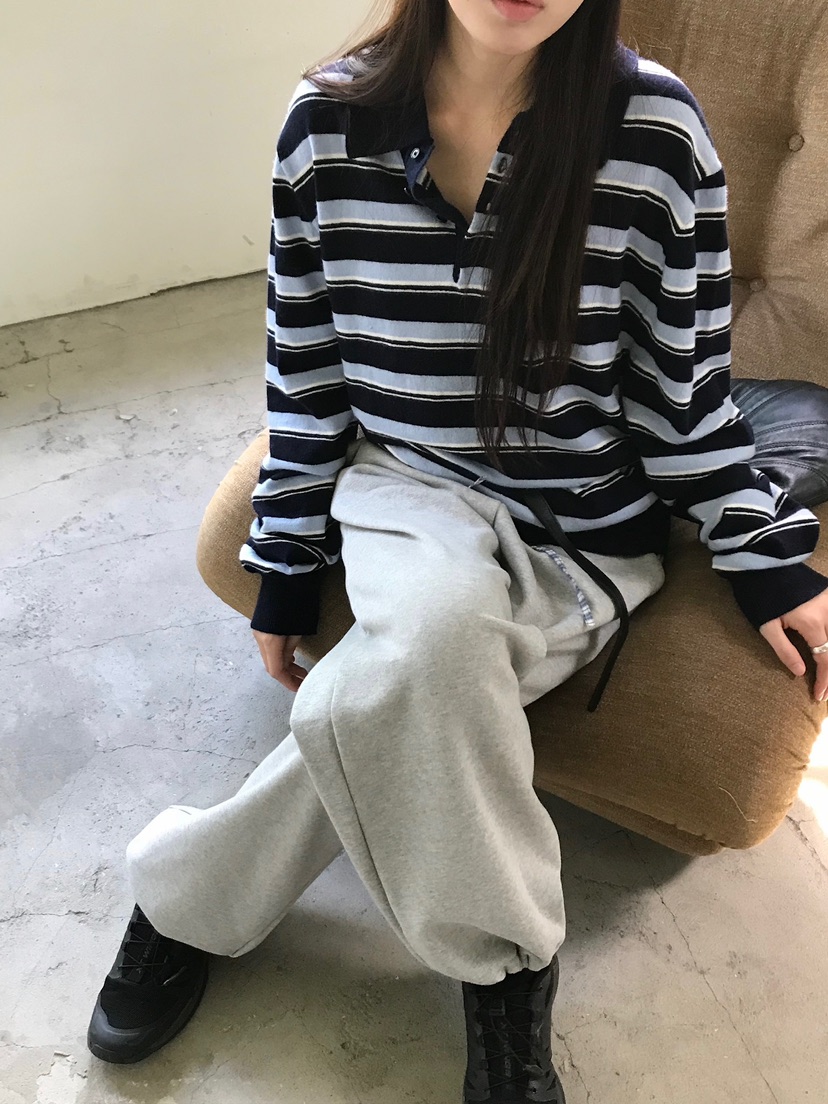 ESCHER韓國代購㊣女士新款時尚25秋冬休閑職業針織衫不含腰帶ESCHER針織衫