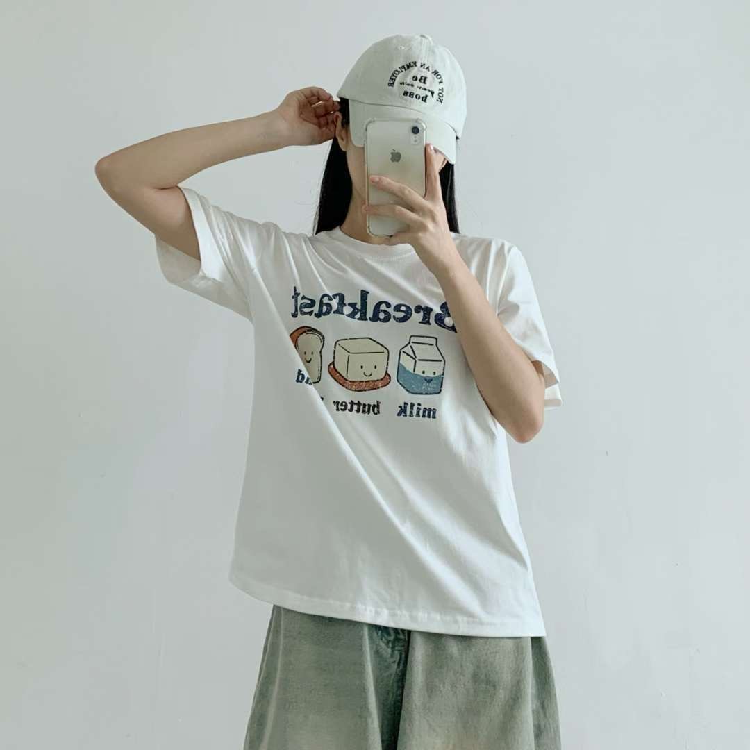 PINK POUCH東大門㊣實拍女裝新款推薦25秋冬熱賣休閑時尚T恤PINK POUCHT恤圖色2