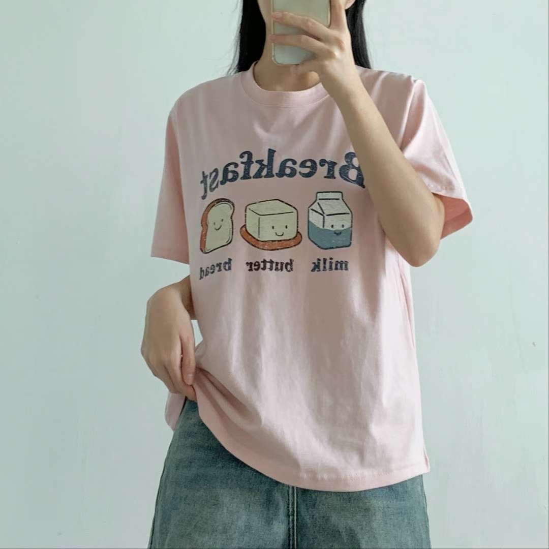 PINK POUCH東大門㊣實拍女裝新款推薦25秋冬熱賣休閑時尚T恤PINK POUCHT恤圖色3