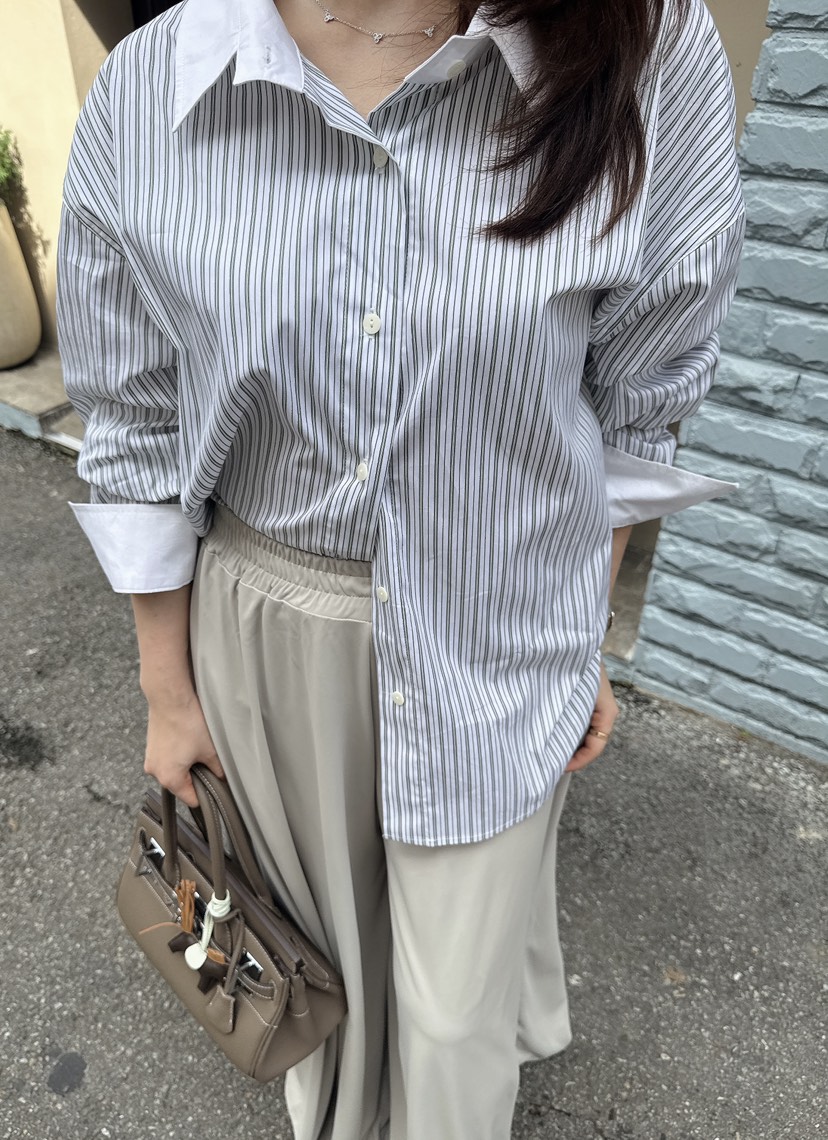 JUJU東大門㊣直郵女裝新款25秋冬人氣職業休閑真品襯衫蕾絲衫JUJU襯衫/蕾絲衫
