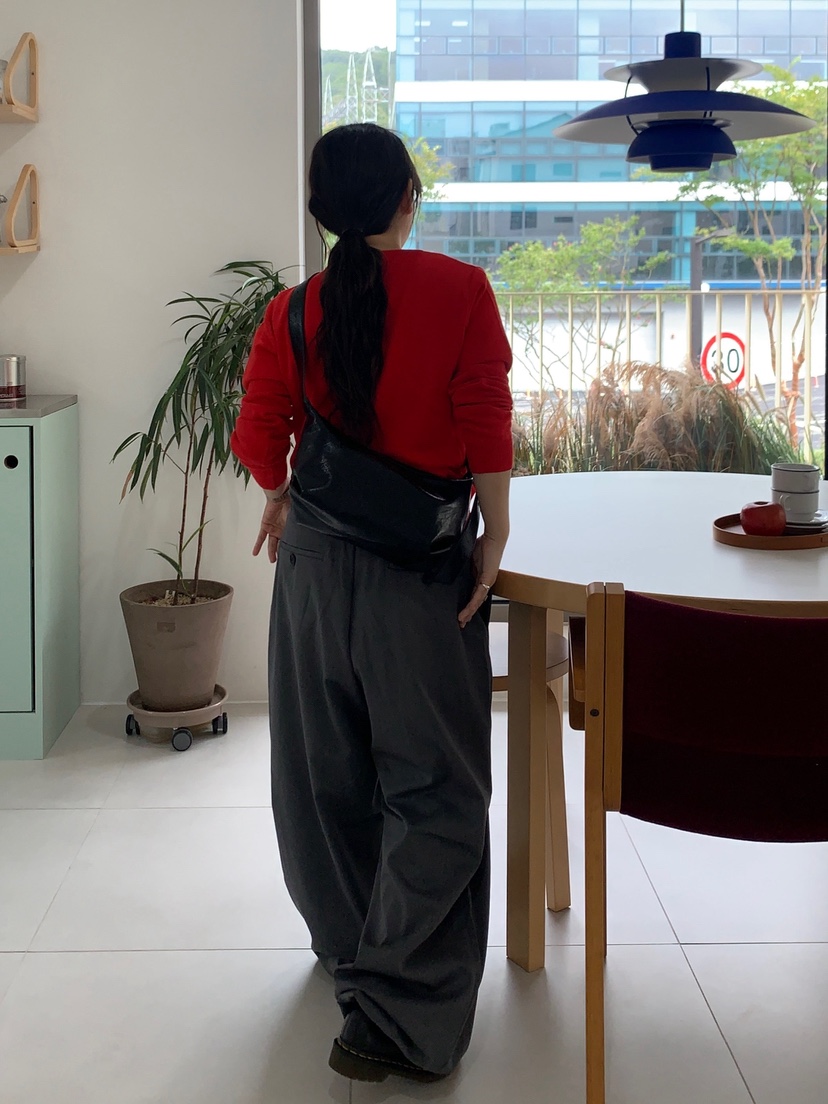 WOOGIE韓國直郵㊣女裝新品真品休閑推薦時尚休閑褲男女同款FATAL-男裝休閑褲