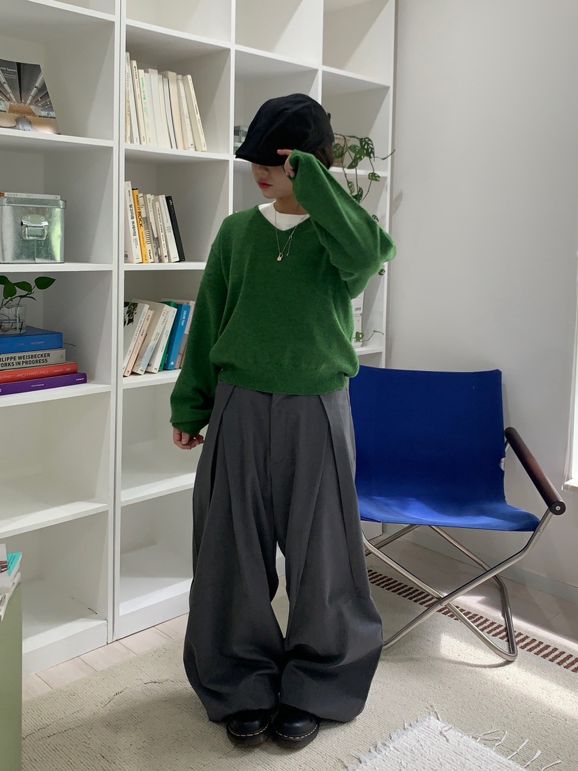 WOOGIE韓國直郵㊣女裝新品真品休閑推薦時尚休閑褲男女同款FATAL-男裝休閑褲