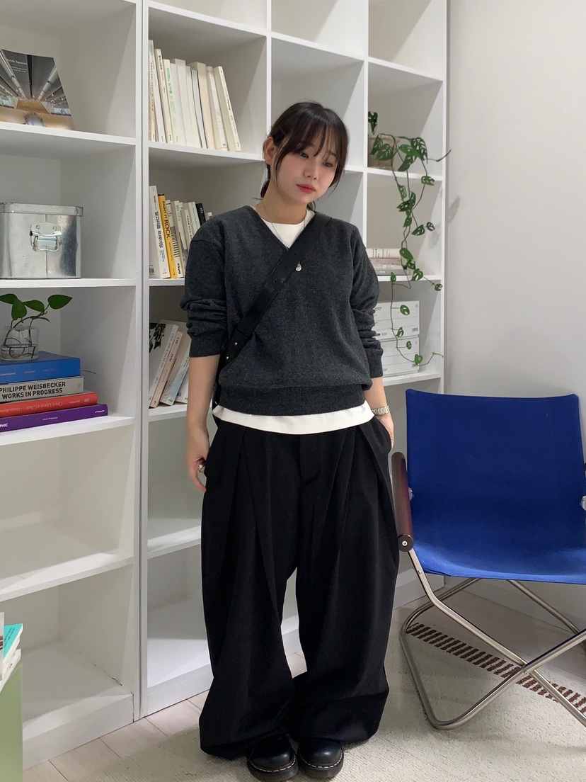 WOOGIE韓國直郵㊣女裝新品真品休閑推薦時尚休閑褲男女同款FATAL-男裝休閑褲