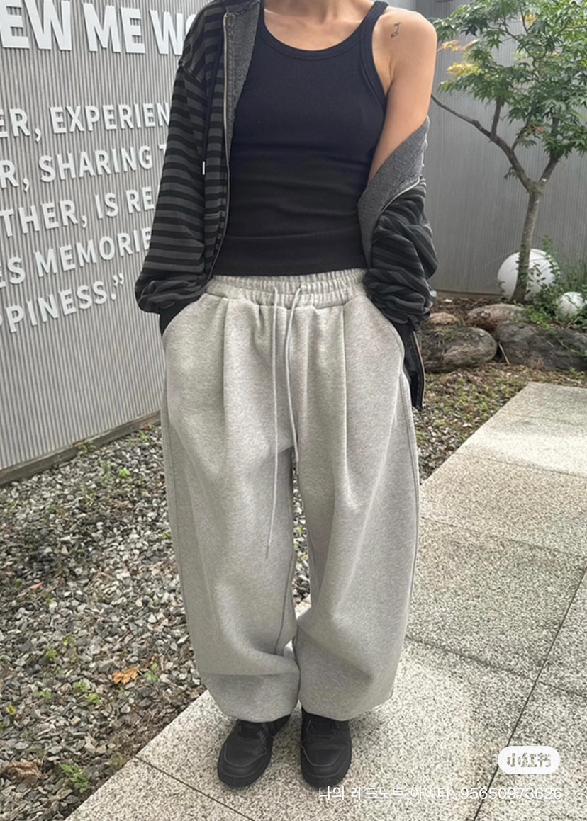 WOOGIE東大門㊣代購女裝新款熱賣推薦25秋冬休閑褲男女同款FATAL-男裝休閑褲