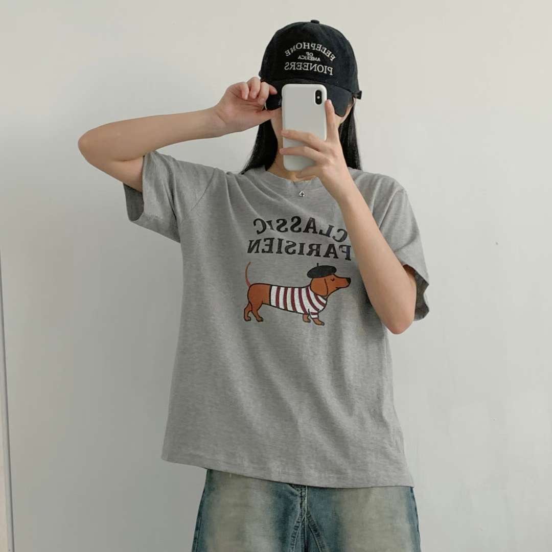 PINK POUCH韓國代購㊣女裝新款25秋冬職業人氣真品時尚T恤PINK POUCHT恤