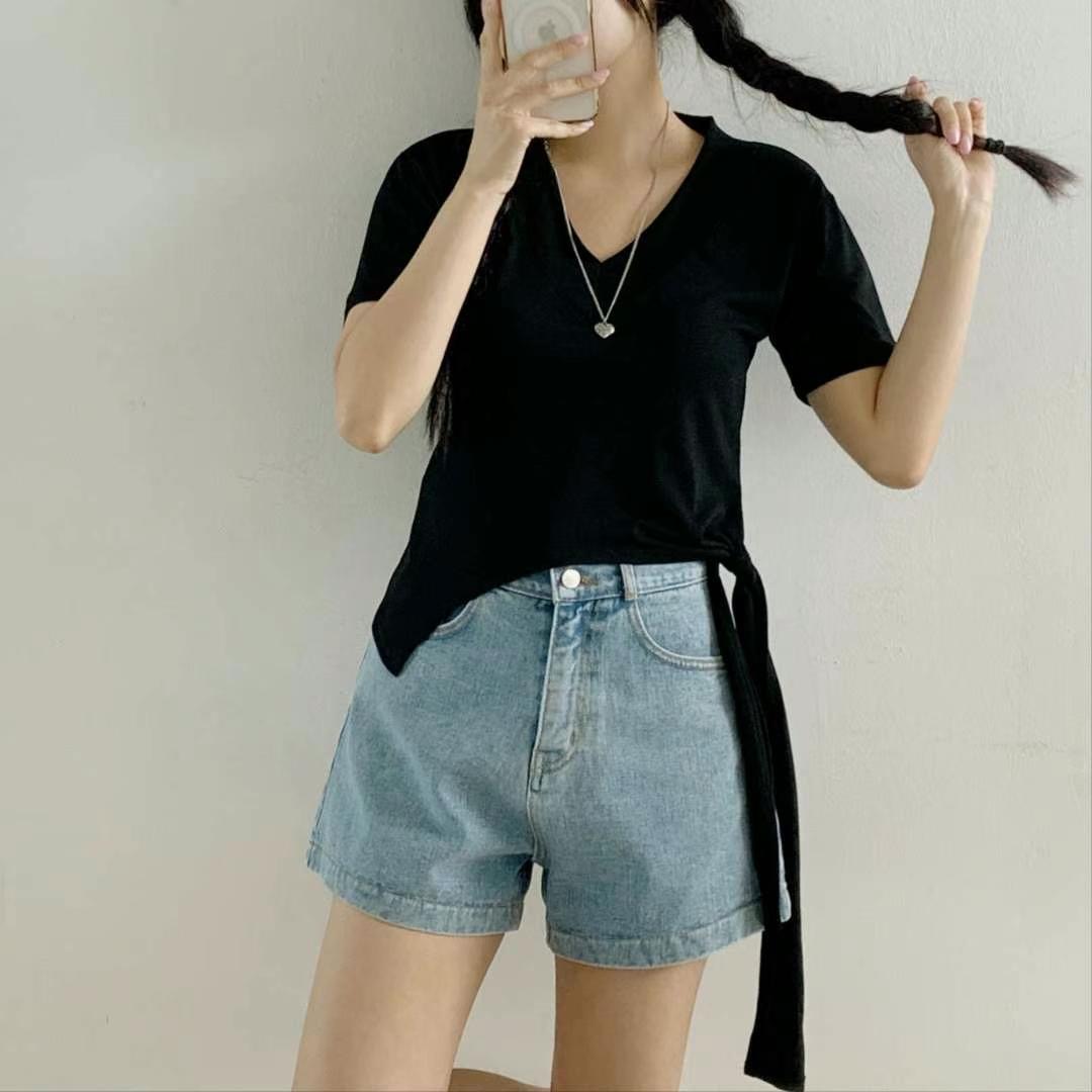 PINK POUCH東大門㊣實拍女裝新品真品人氣25秋冬休閑熱賣T恤PINK POUCHT恤圖色3
