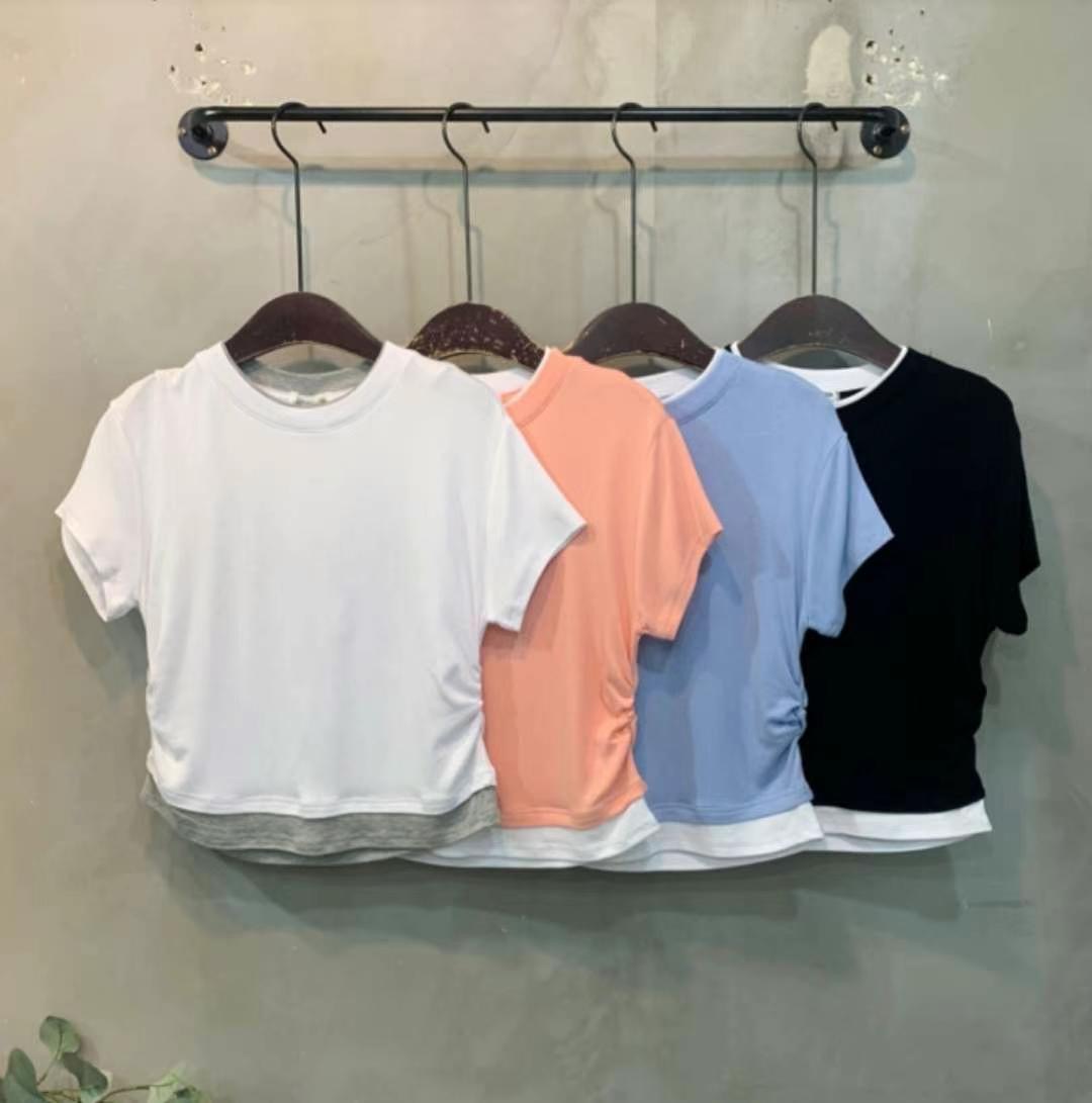 PINK POUCH東大門㊣代購女士新品職業休閑25秋冬推薦真品T恤PINK POUCHT恤