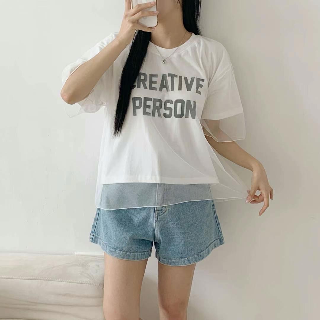 PINK POUCH韓國代購㊣女裝新款休閑真品25秋冬推薦人氣T恤PINK POUCHT恤