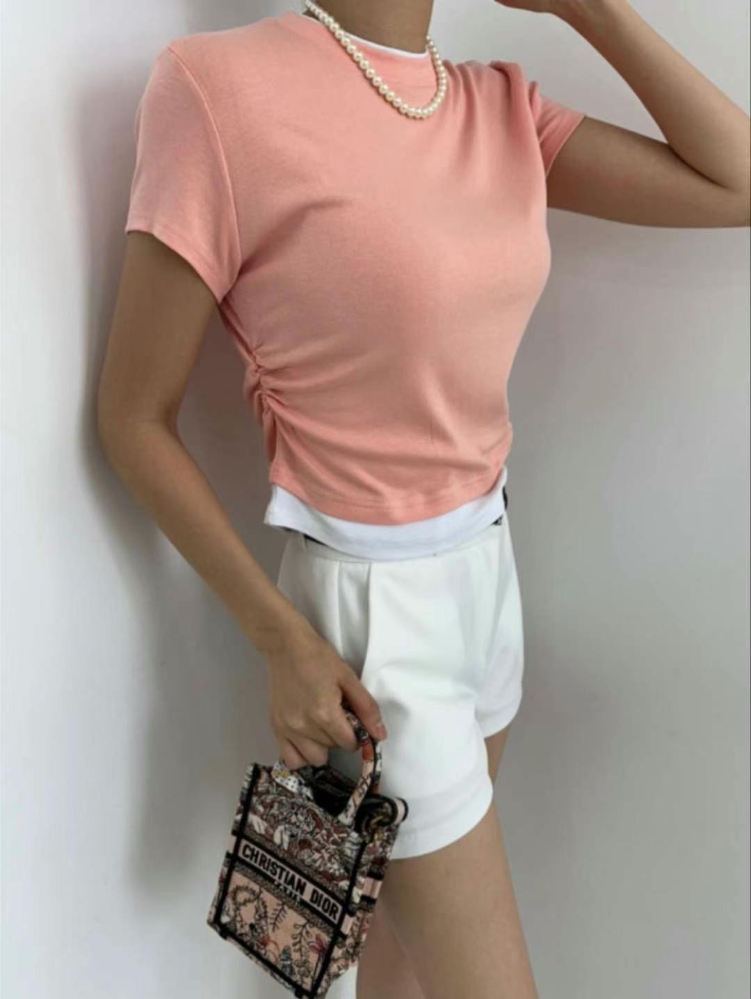 PINK POUCH韓國代購㊣女士新品時尚人氣推薦熱賣休閑25秋冬T恤PINK POUCHT恤圖色4
