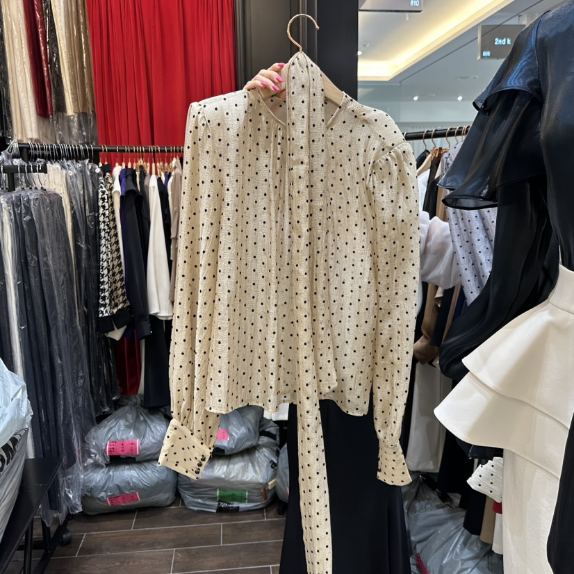 HERISH-HAUTE東大門㊣實拍女裝新款真品時尚襯衫蕾絲衫含脖帶HERISH-HAUTE襯衫/蕾絲衫圖色2
