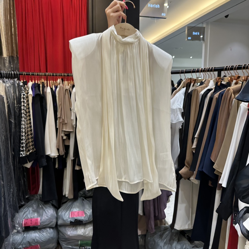HERISH-HAUTE東大門㊣直郵女裝新款職業吊帶背心含脖帶高領HERISH-HAUTE吊帶/背心