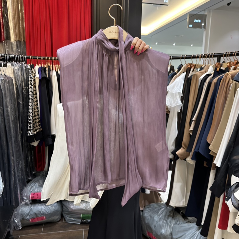 HERISH-HAUTE東大門㊣直郵女裝新款職業吊帶背心含脖帶高領HERISH-HAUTE吊帶/背心圖色2實際價格48000