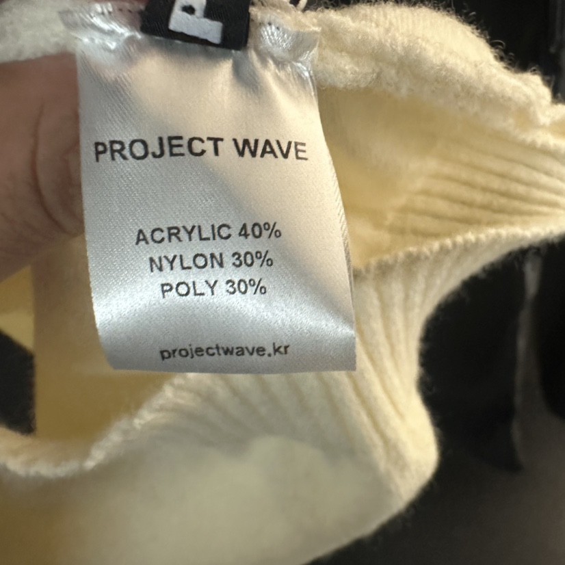 PROJECT WAVE-P韓國直郵㊣女士新品25秋冬熱賣時尚針織衫PROJECT WAVE針織衫