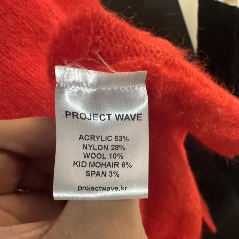 PROJECT WAVE-P韓國代購㊣女裝新品職業時尚針織衫馬海毛PROJECT WAVE針織衫