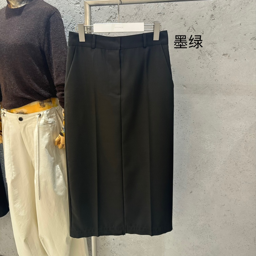 6PENCE-P東大門㊣實拍女裝新款25秋冬推薦人氣職業休閑長裙6PENCE-P長裙圖色2