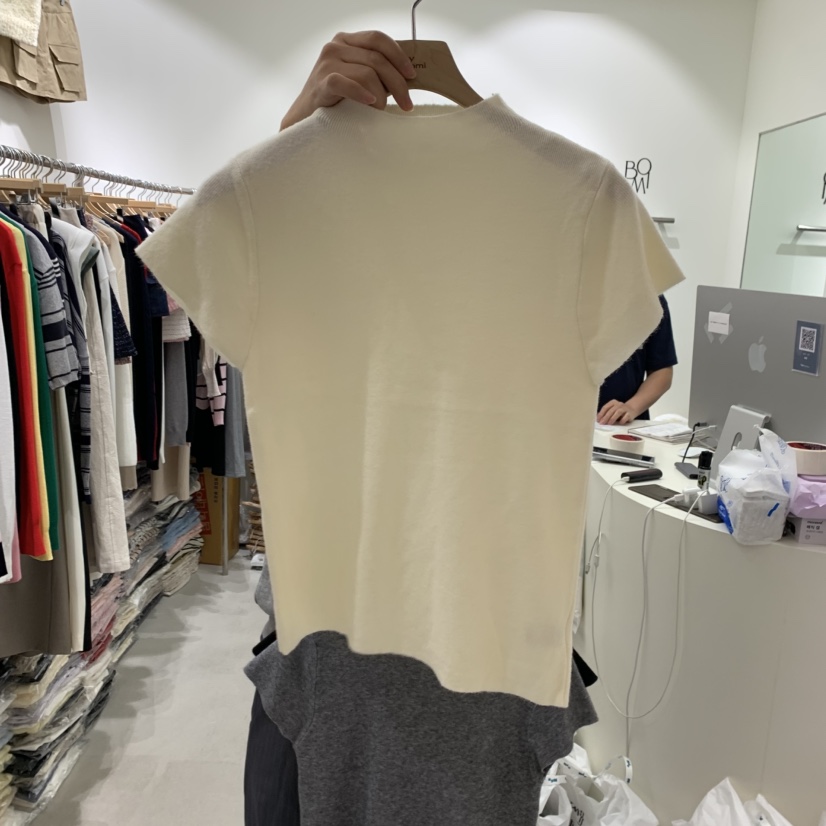 BY BOMI韓國直郵㊣女士新品25秋冬休閑推薦人氣熱賣職業T恤BY BOMIT恤圖色3