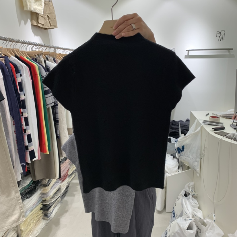 BY BOMI韓國直郵㊣女士新品25秋冬休閑推薦人氣熱賣職業T恤BY BOMIT恤圖色4