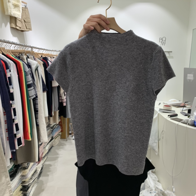 BY BOMI韓國直郵㊣女士新品25秋冬休閑推薦人氣熱賣職業T恤BY BOMIT恤圖色5