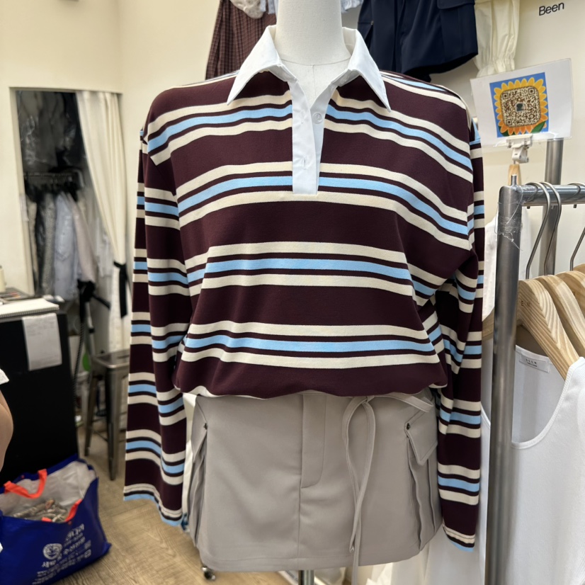 BEEN-A韓國代購㊣女裝新品推薦時尚真品人氣休閑熱賣長袖T恤BEEN-A長袖T恤