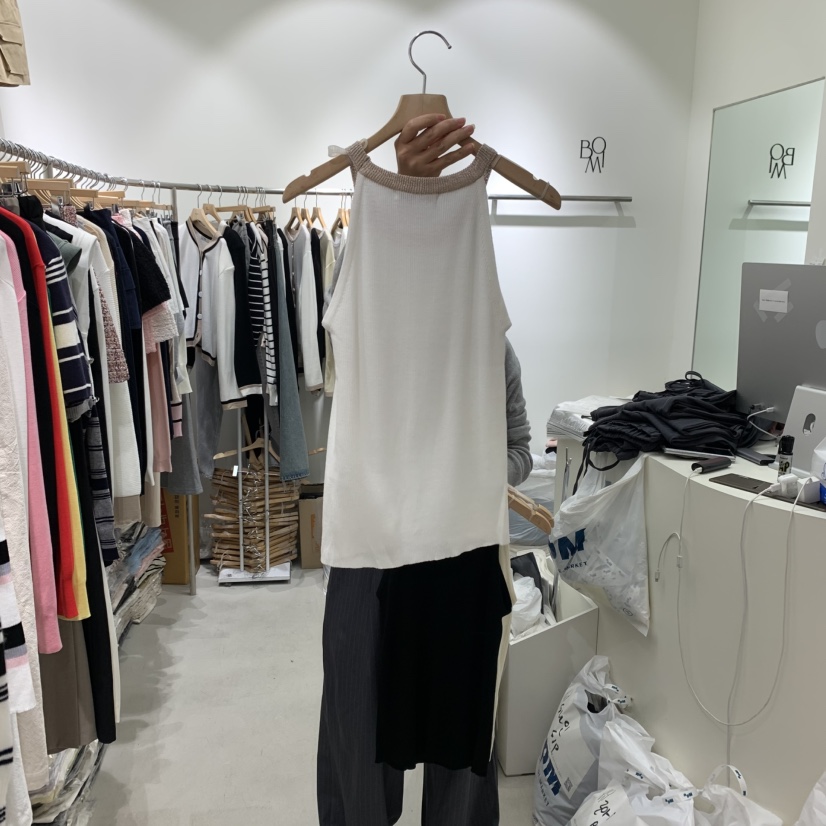 BY BOMI韓國直郵㊣女裝新款休閑時尚推薦人氣真品吊帶背心BY BOMI吊帶/背心